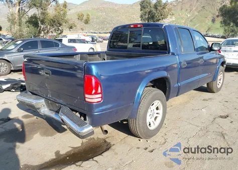 2004 Dodge Dakota Slt from USA, damaged, VIN 1D7HL48N74S536770